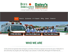 Tablet Screenshot of budsambulance.net